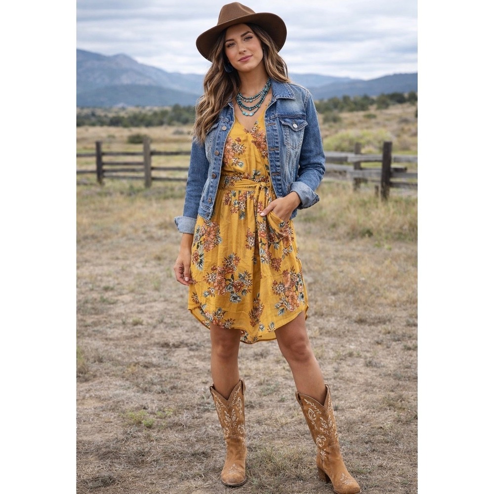 Dress Mini Short Floral